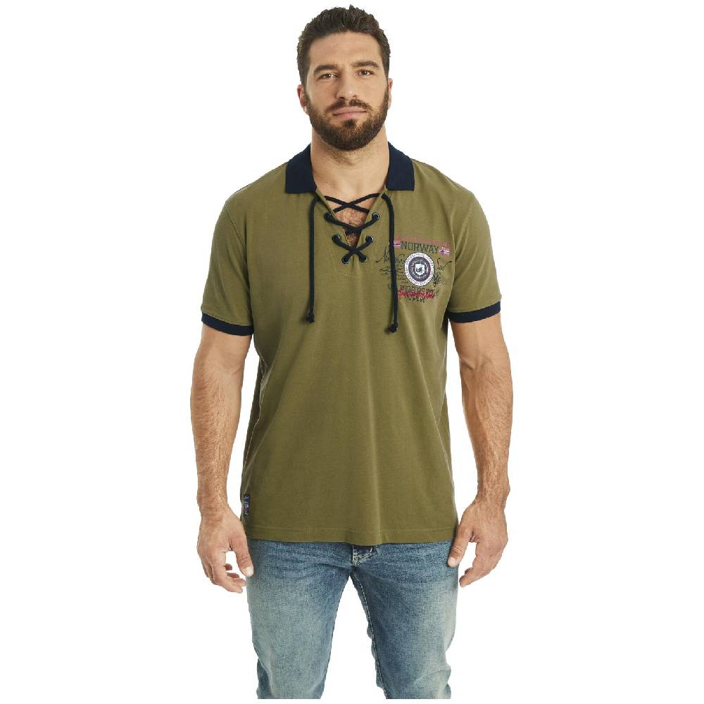 Jan Vanderstorm Doppelpack Poloshirt ELJAR Wollweiß Oliv