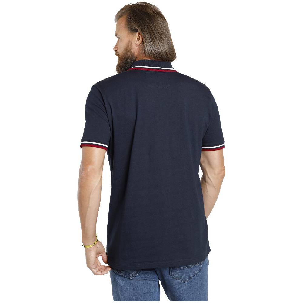 Jan Vanderstorm Doppelpack Poloshirt JOHAN Weiß Dunkelblau