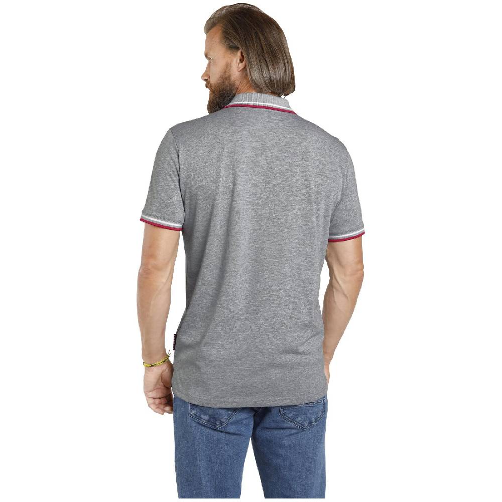 Jan Vanderstorm Doppelpack Poloshirt JOHAN Weiß Grau