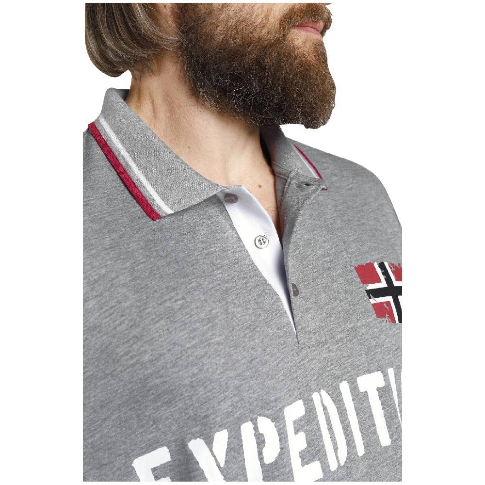 Jan Vanderstorm Doppelpack Poloshirt JOHAN Weiß Grau