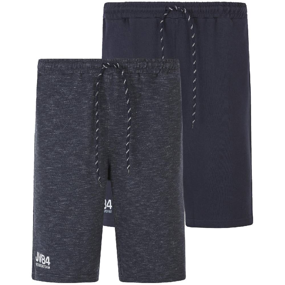 Jan Vanderstorm Doppelpack Sweatbermuda JORNRIK dunkelblau