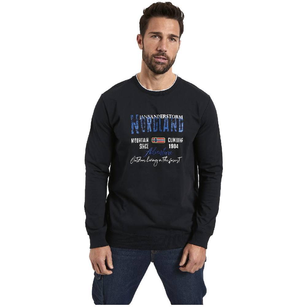 Jan Vanderstorm Doppelpack Sweatshirt BOTU Hellgrün Schwarz