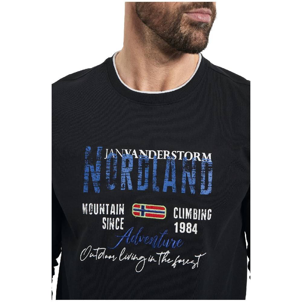 Jan Vanderstorm Doppelpack Sweatshirt BOTU Hellgrün Schwarz