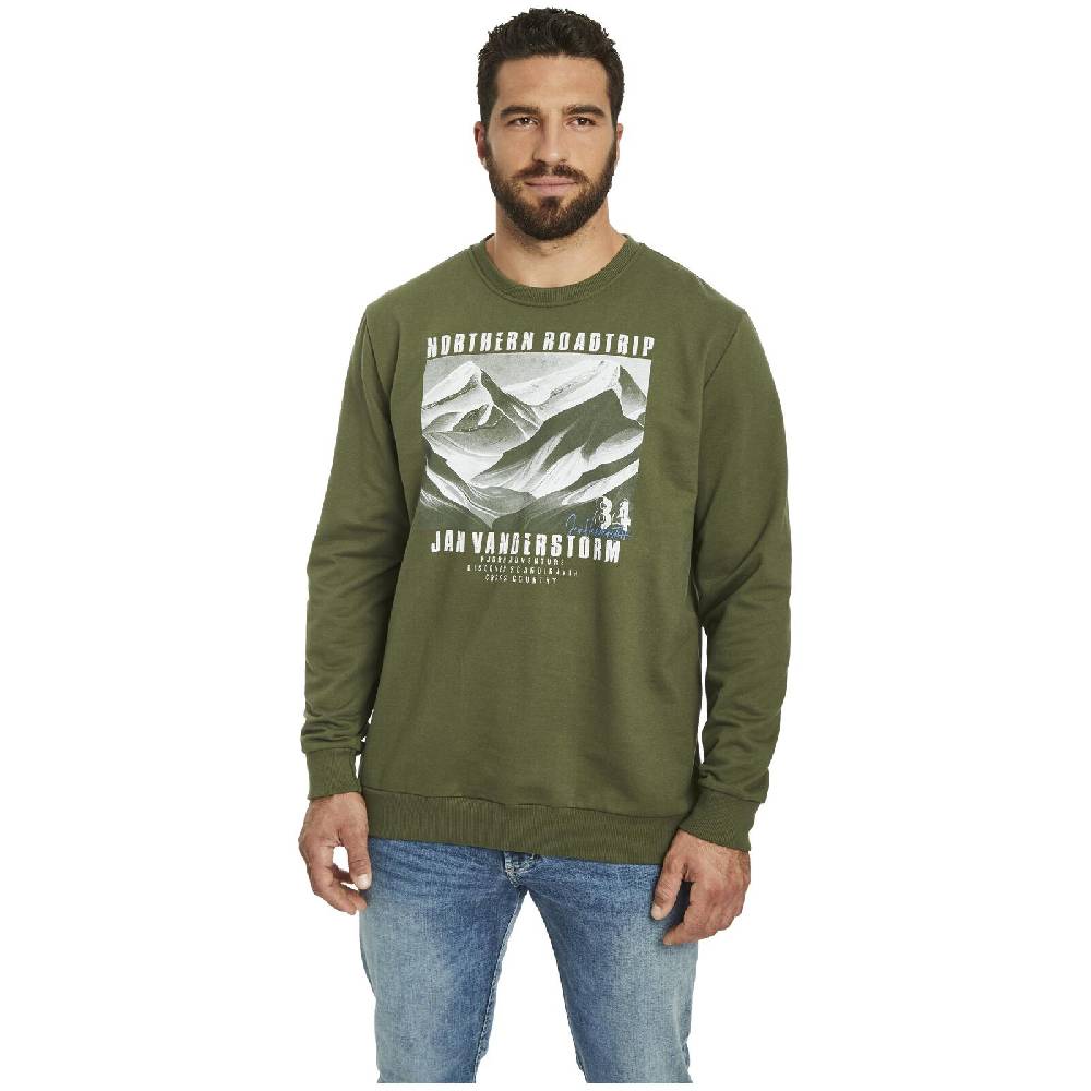 Jan Vanderstorm Doppelpack Sweatshirt HOLDGER Grün Blau