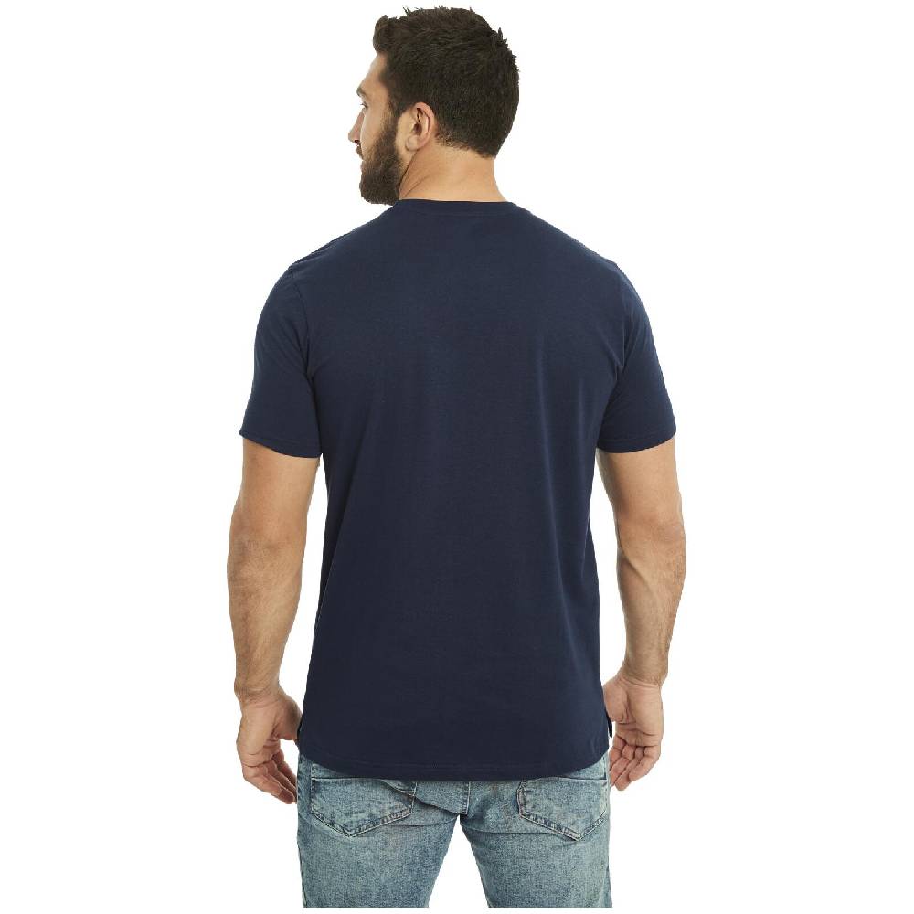 Jan Vanderstorm Doppelpack T-Shirt ADEKE Weiß Dunkelblau