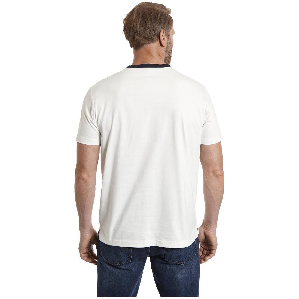 Jan Vanderstorm Doppelpack T-Shirt TORAN Wollweiß Dunkelrot