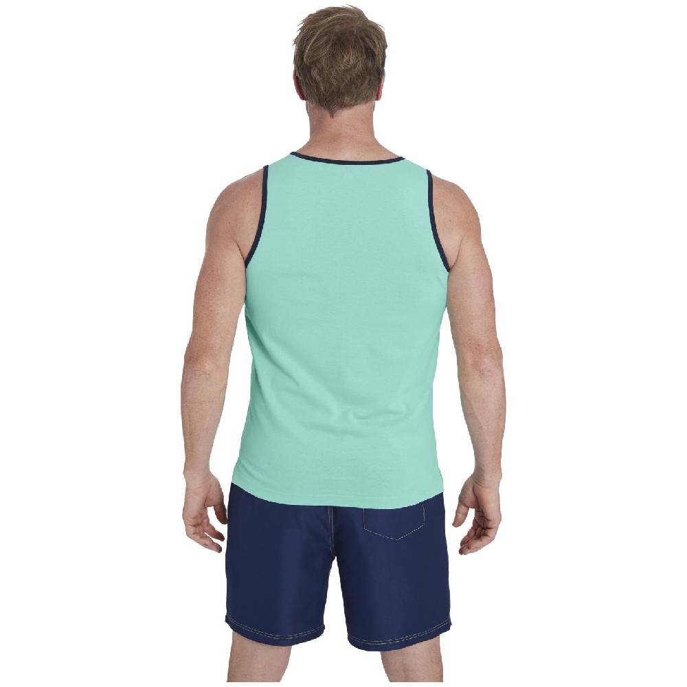 Jan Vanderstorm Doppelpack Tanktop SAKARI Gelb Mint