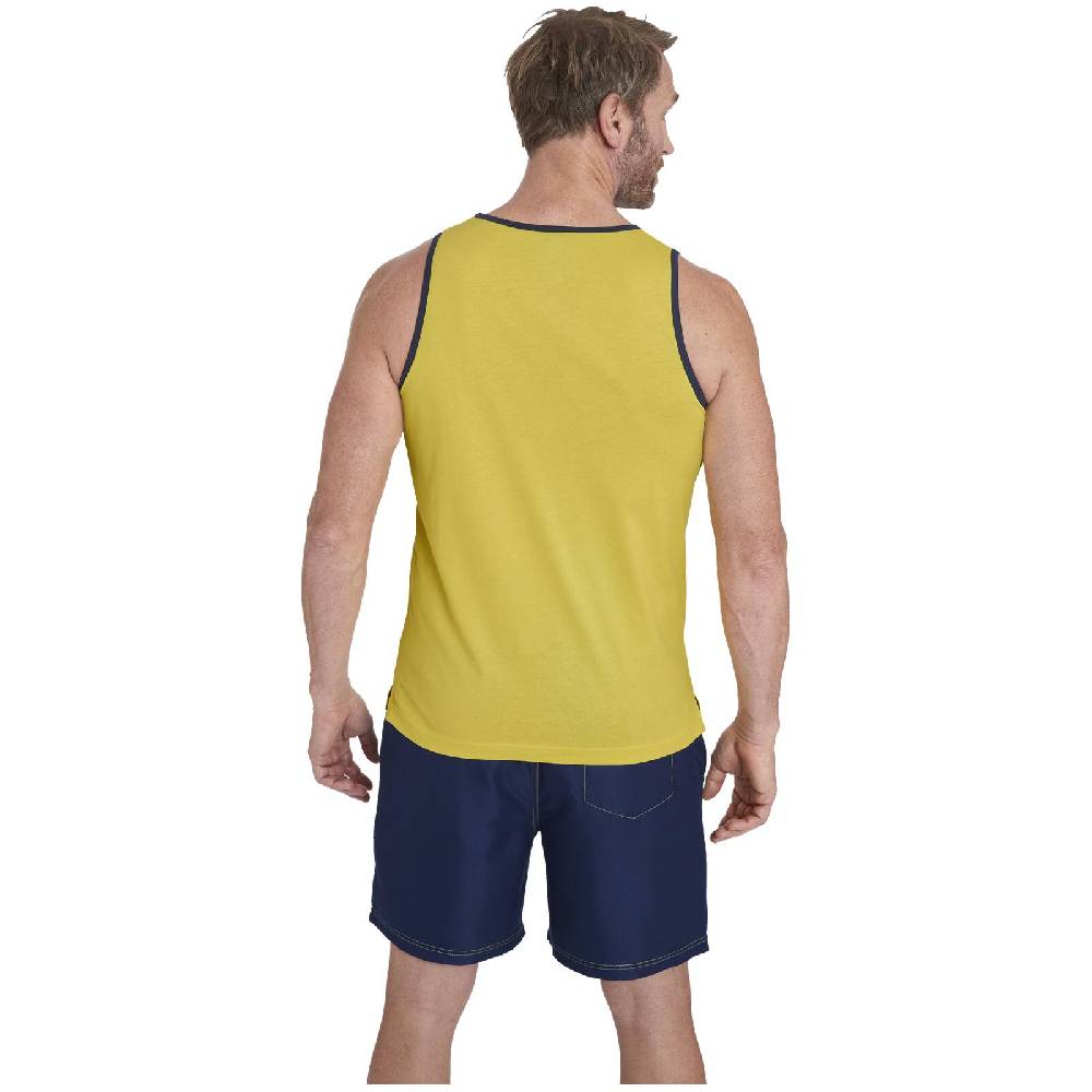 Jan Vanderstorm Doppelpack Tanktop SAKARI Gelb Mint