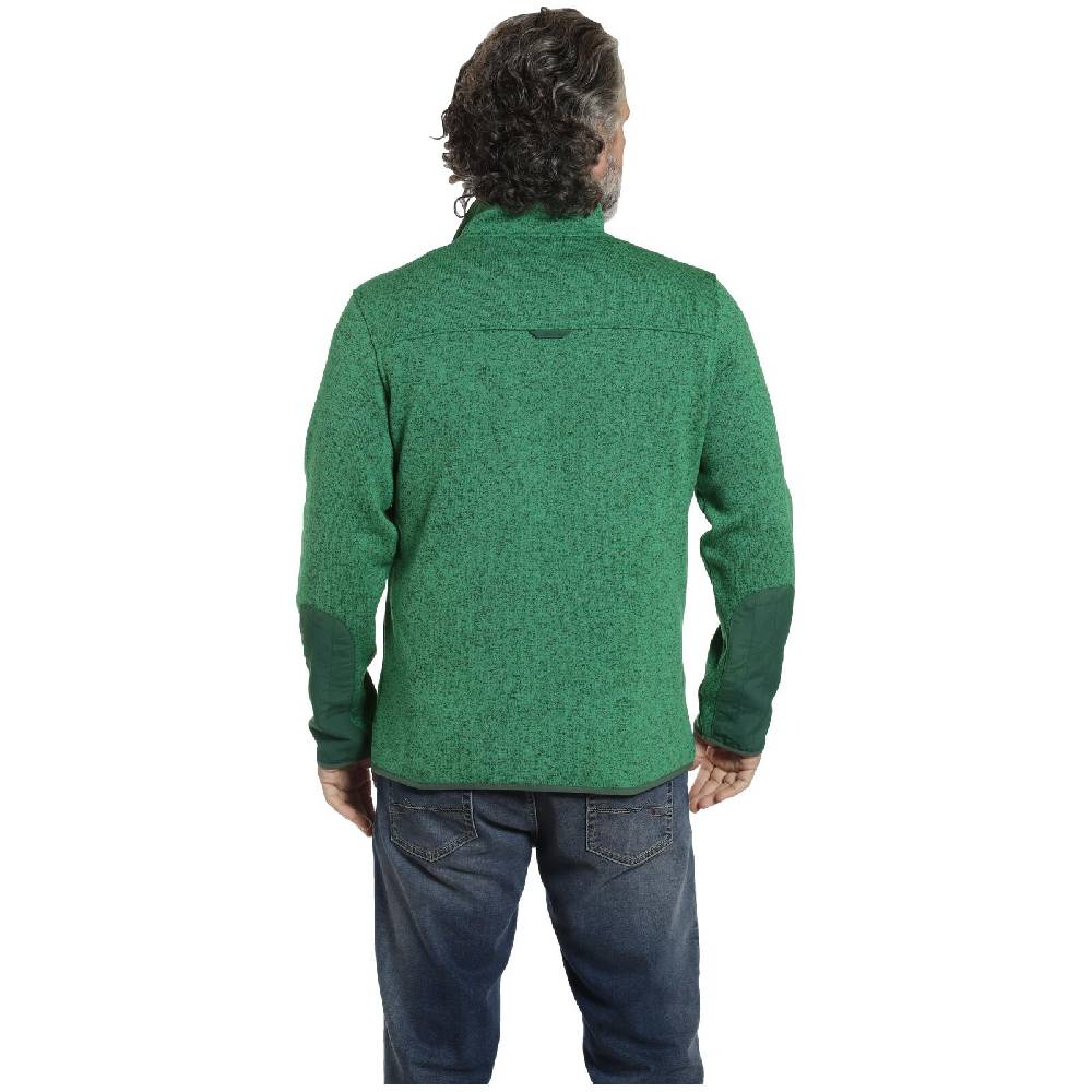 Jan Vanderstorm Fleece-Sweatshirt DAUBE Grün Melange
