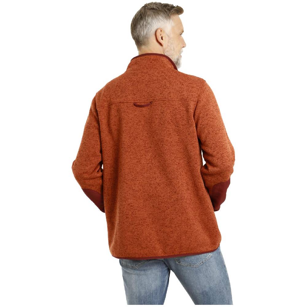 Jan Vanderstorm Fleece-Sweatshirt DAUBE Orange Melange