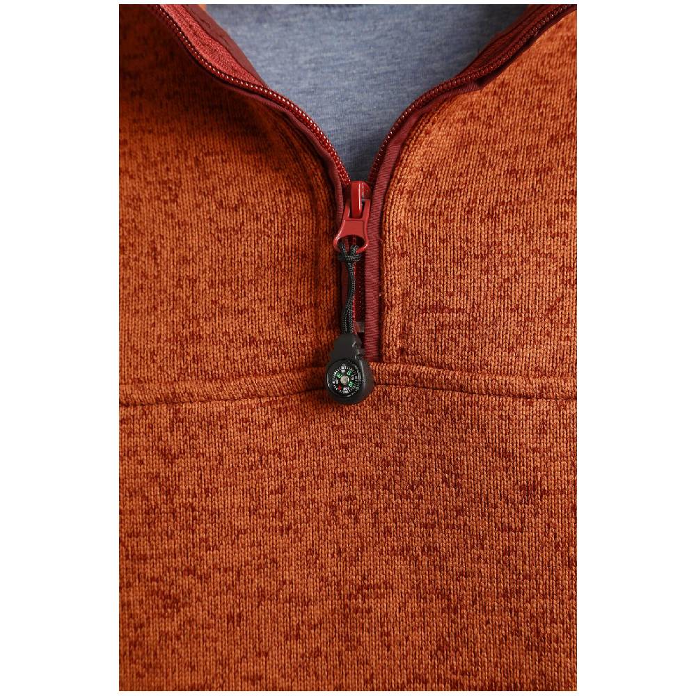 Jan Vanderstorm Fleece-Sweatshirt DAUBE Orange Melange