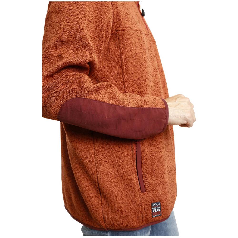 Jan Vanderstorm Fleece-Sweatshirt DAUBE Orange Melange