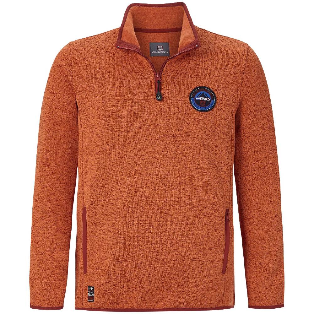 Jan Vanderstorm Fleece-Sweatshirt DAUBE orange melange