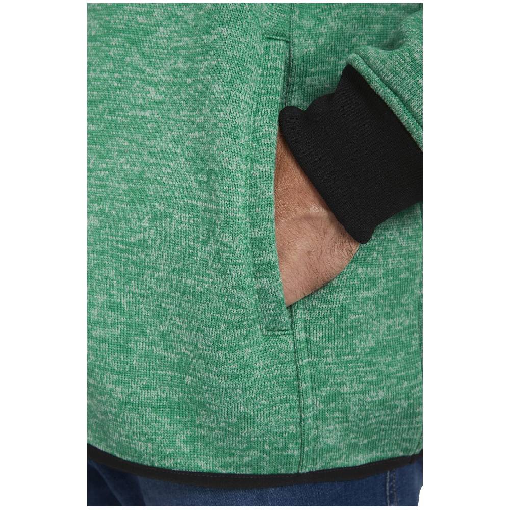 Jan Vanderstorm Fleece-Sweatshirt OHLSEN Grün Melange