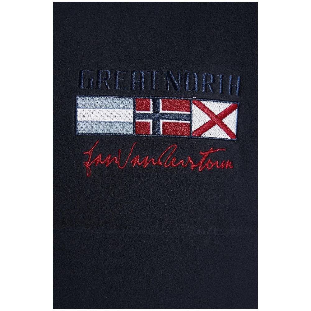 Jan Vanderstorm Fleece-Sweatshirt SIETSE Dunkelblau