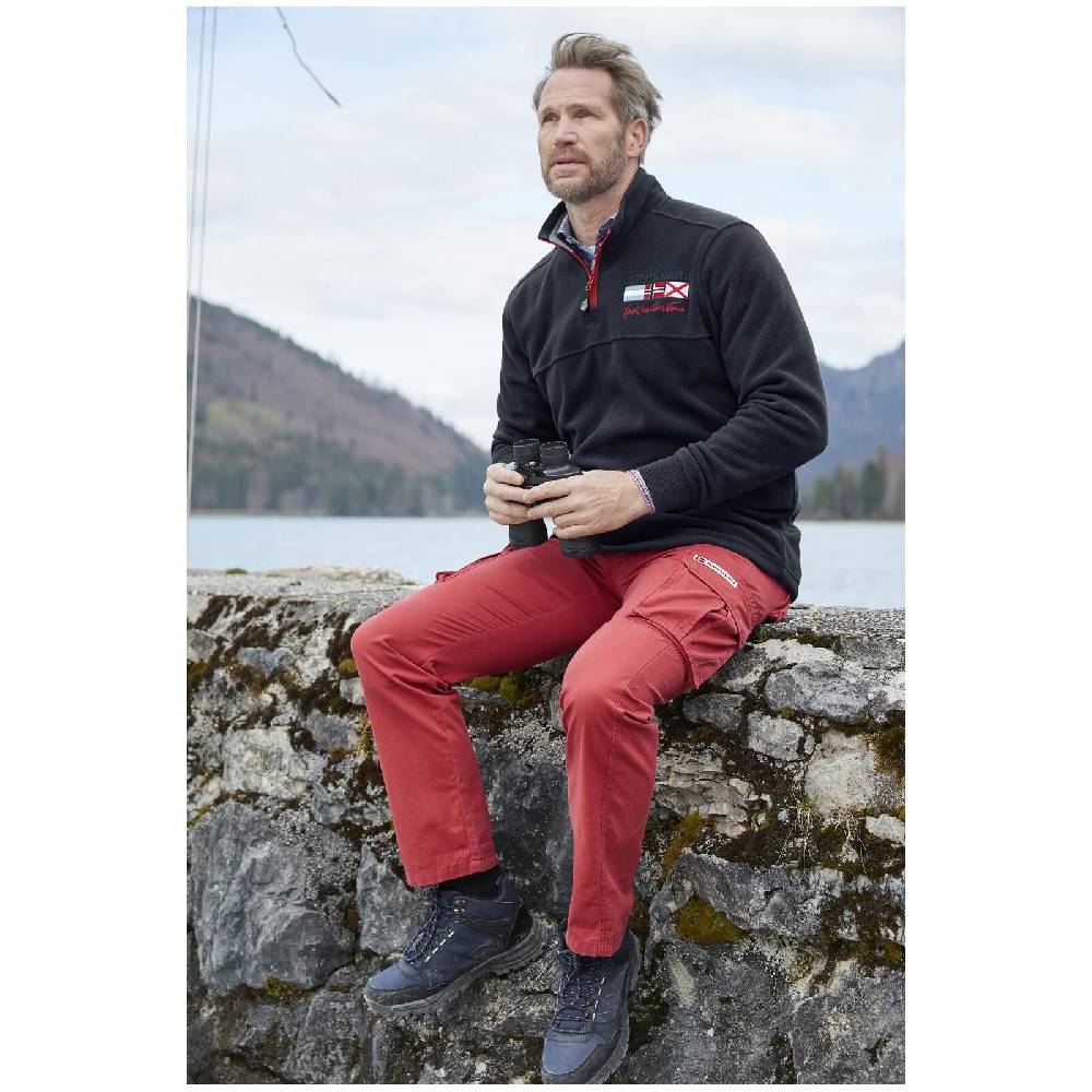 Jan Vanderstorm Fleece-Sweatshirt SIETSE Dunkelblau