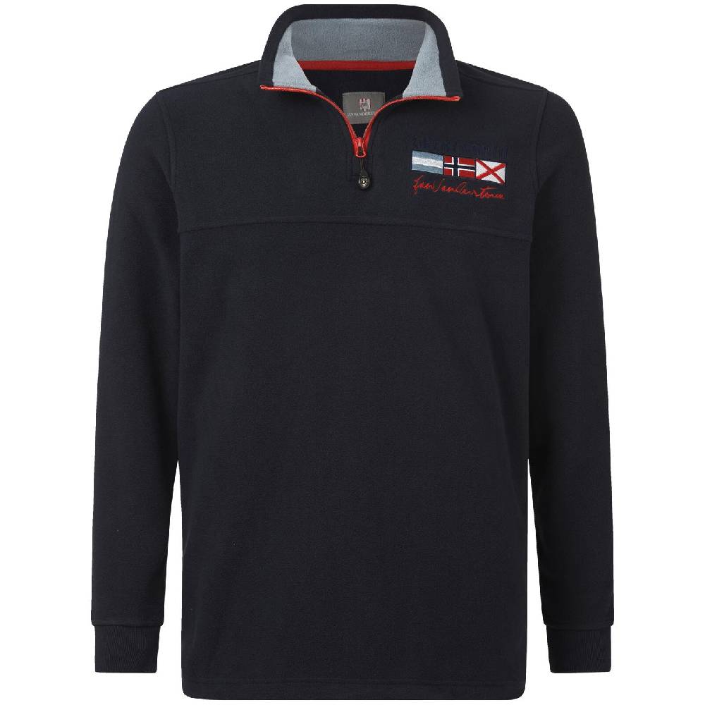 Jan Vanderstorm Fleece-Sweatshirt SIETSE dunkelblau