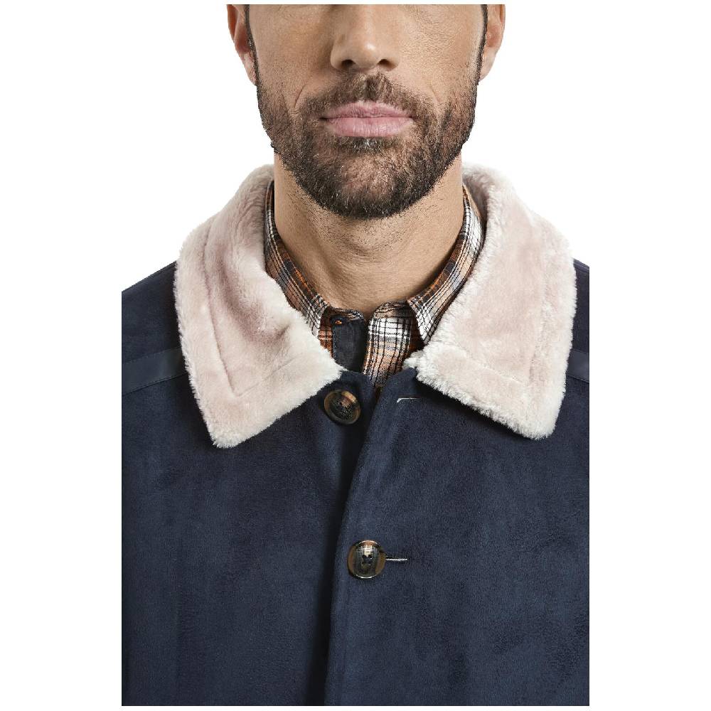 Jan Vanderstorm Jacke In Lederoptik LOTHAR Dunkelblau