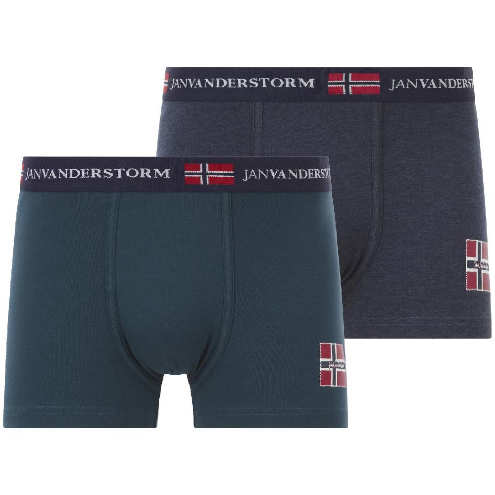 Jan Vanderstorm 2er Pack Retropant TEM petrol blau