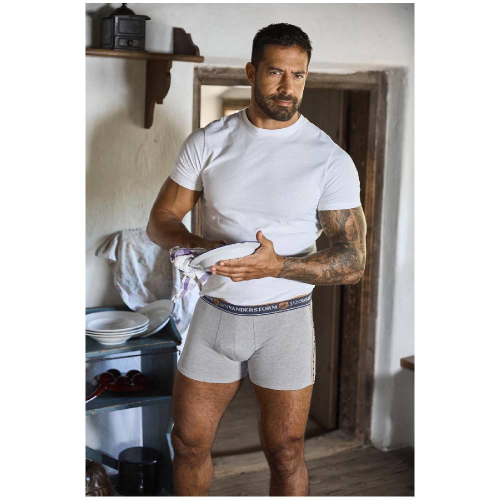 Jan Vanderstorm 2er Pack Retropants JORDEBALD Grau