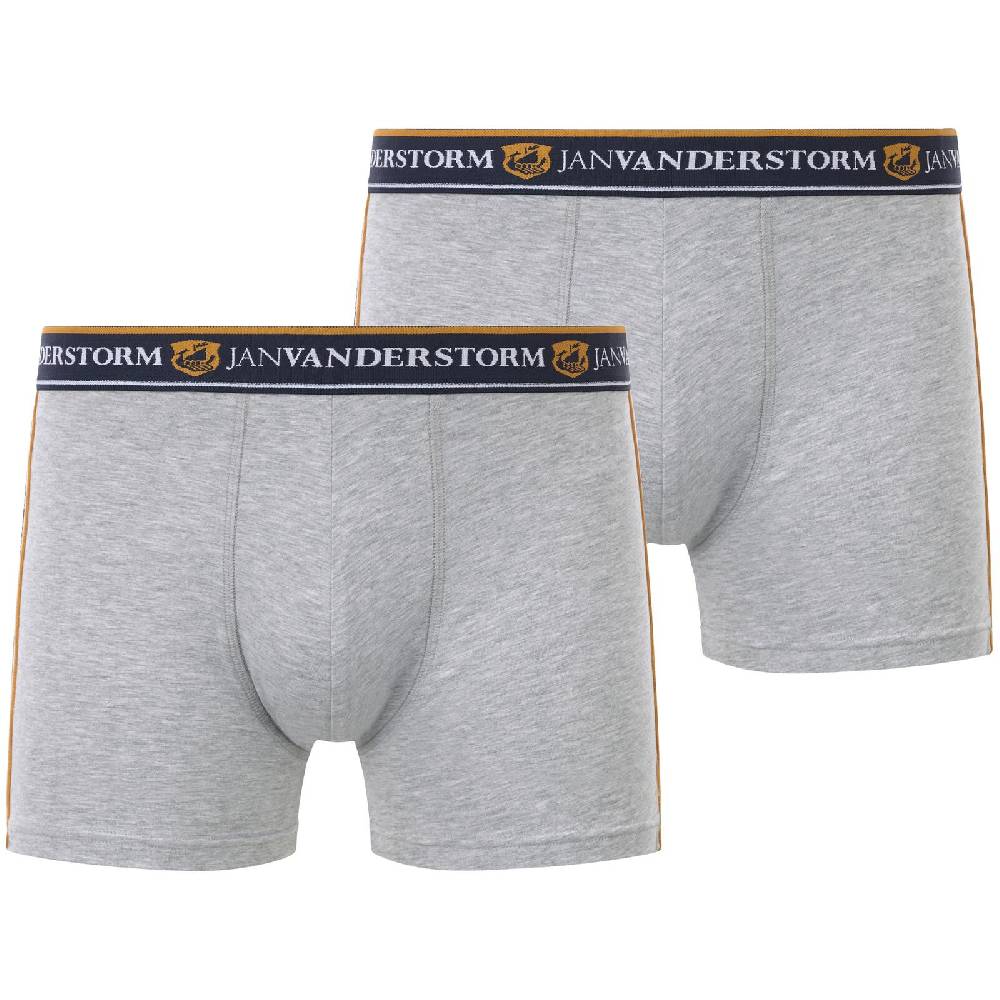 Jan Vanderstorm 2er Pack Retropants JORDEBALD grau