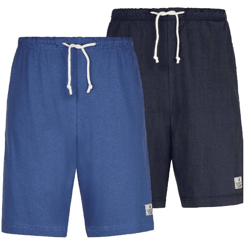 Jan Vanderstorm 2er Pack Schlafshorts CHARLE blau