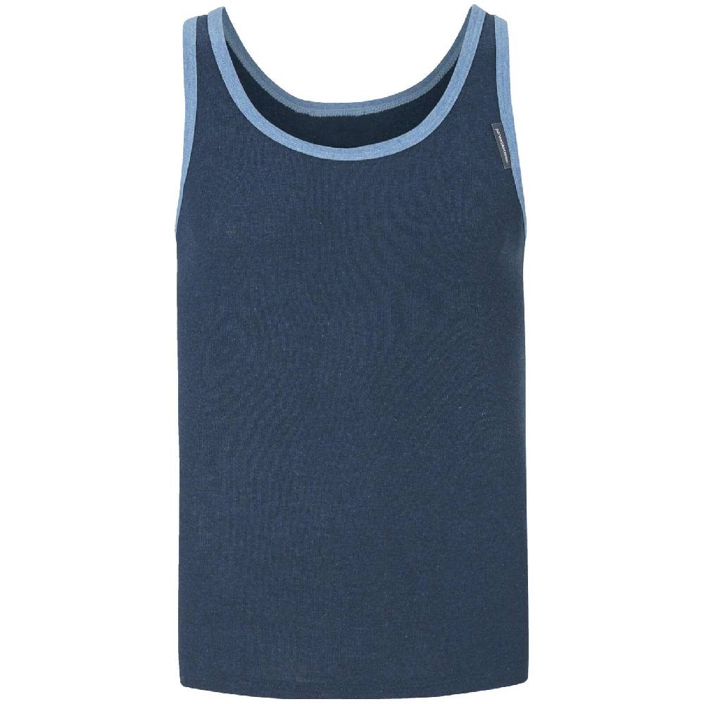 Jan Vanderstorm 2er Pack Unterhemd ELOF Blau Grau