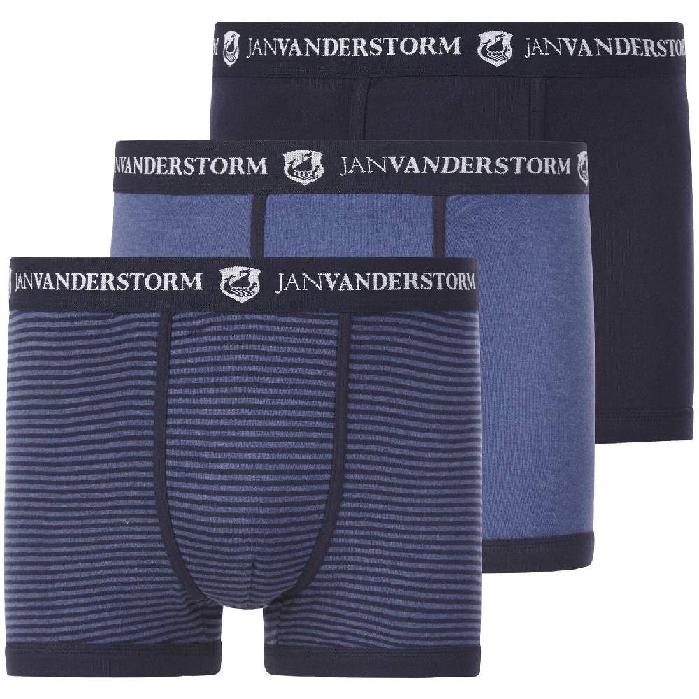 Jan Vanderstorm 3er Pack Retropant JASIEL blau
