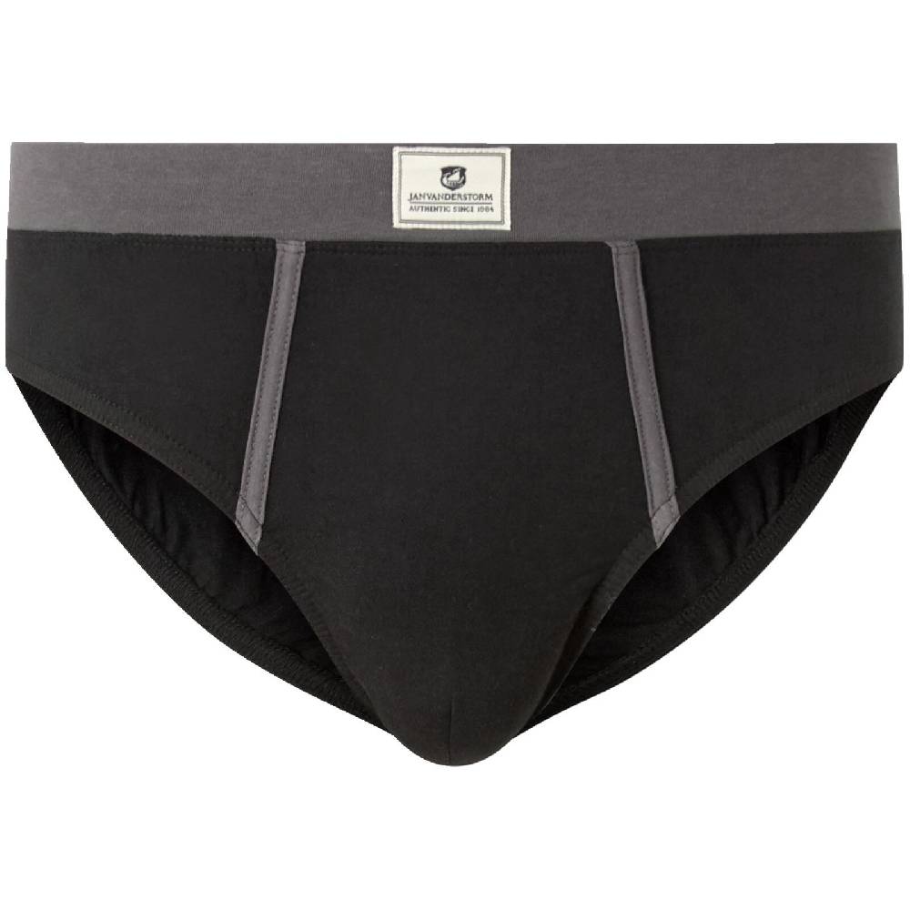 Jan Vanderstorm 3er Pack Slip RIKVALD Schwarz