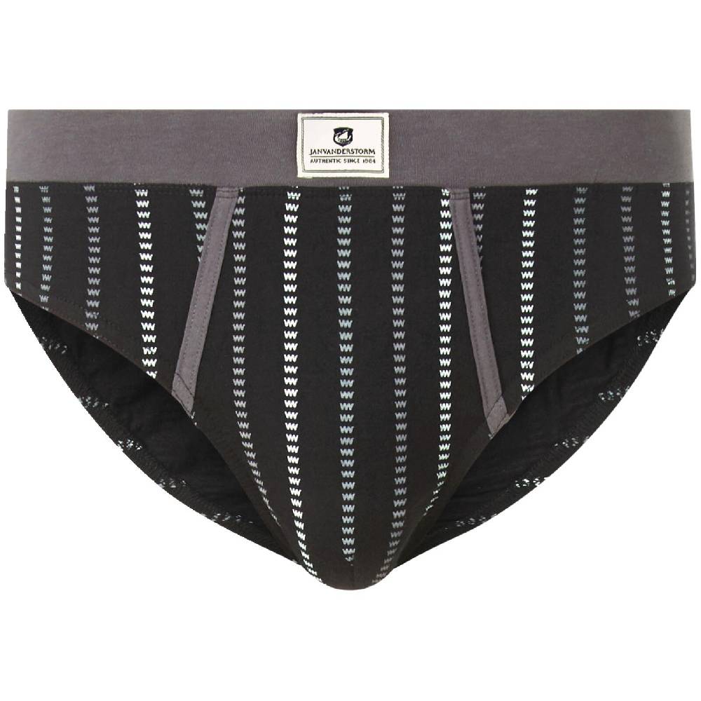 Jan Vanderstorm 3er Pack Slip RIKVALD Schwarz