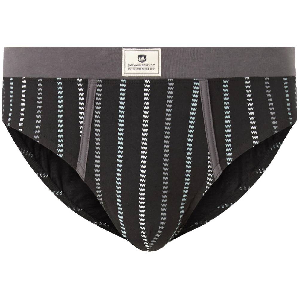 Jan Vanderstorm 3er Pack Slip RIKVALD Schwarz