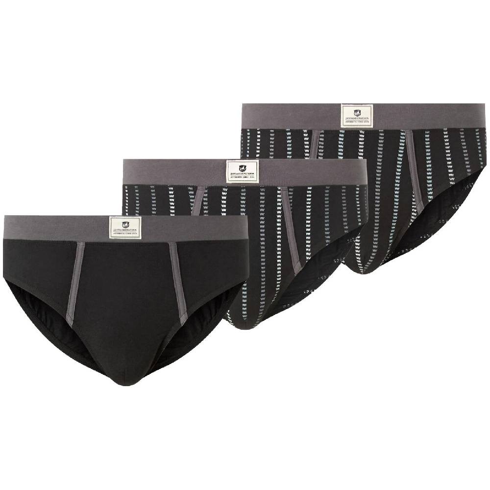 Jan Vanderstorm 3er Pack Slip RIKVALD schwarz