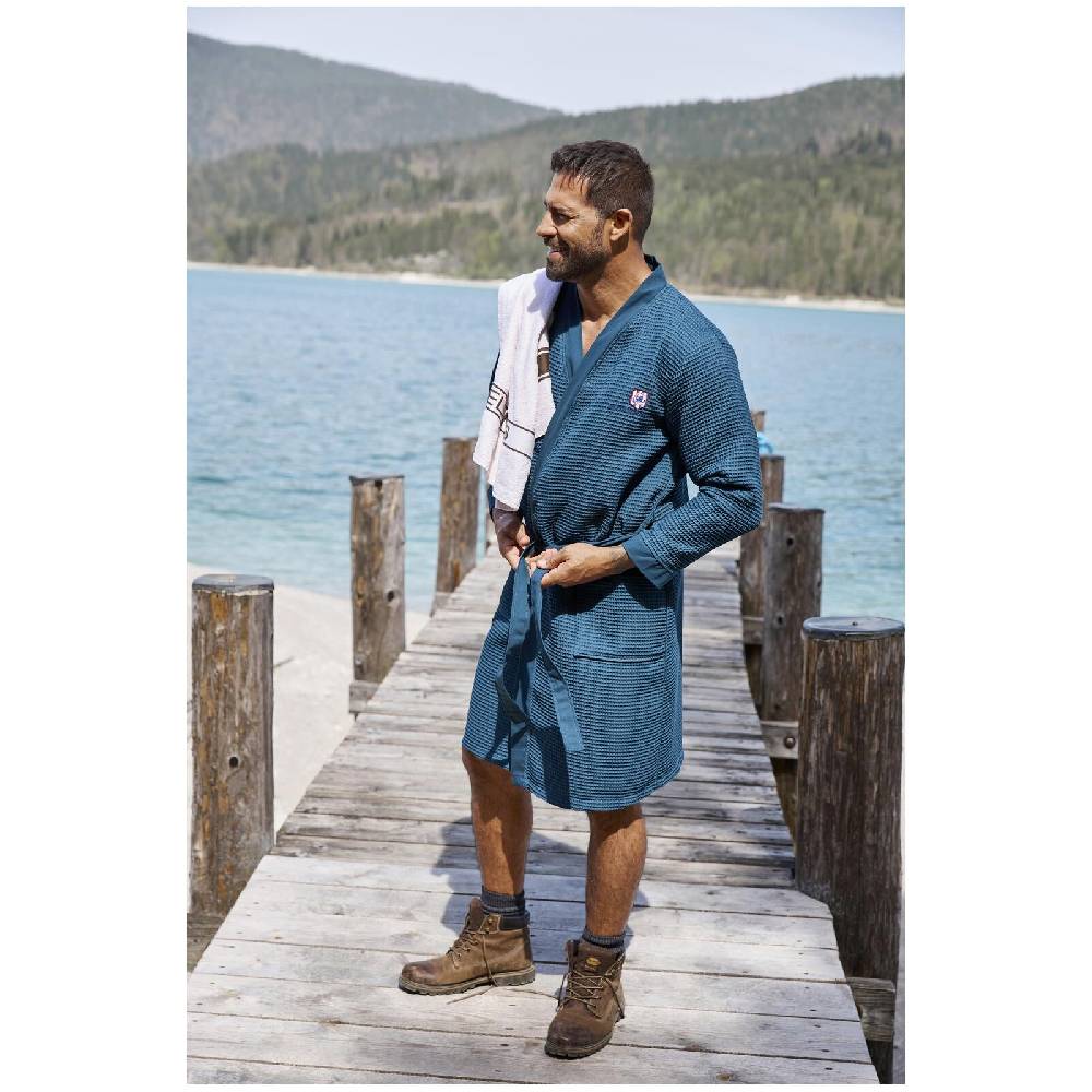 Jan Vanderstorm Bademantel ARETTI Petrol