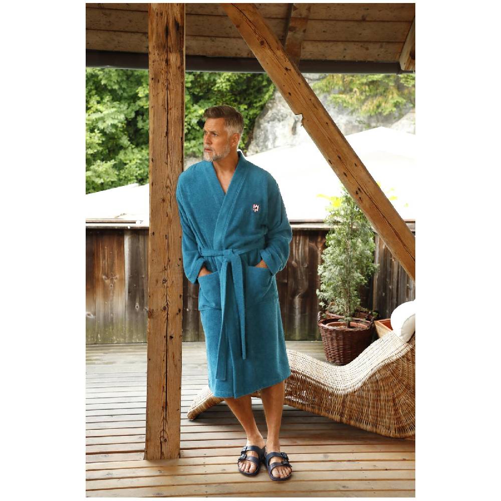 Jan Vanderstorm Bademantel JANNING Petrol