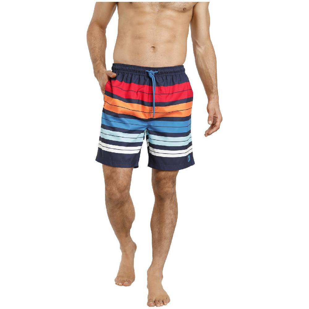 Jan Vanderstorm Badeshorts HJALMAR Blau Gestreift