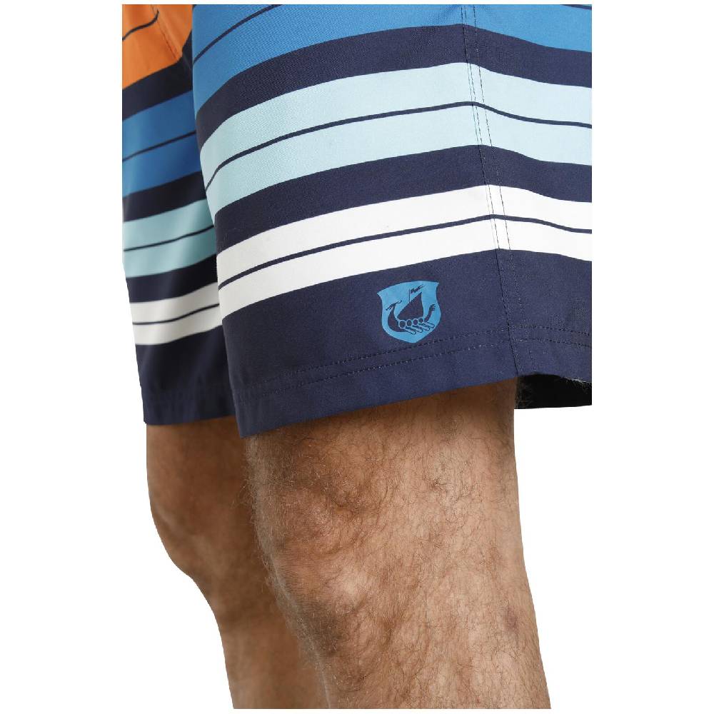 Jan Vanderstorm Badeshorts HJALMAR Blau Gestreift