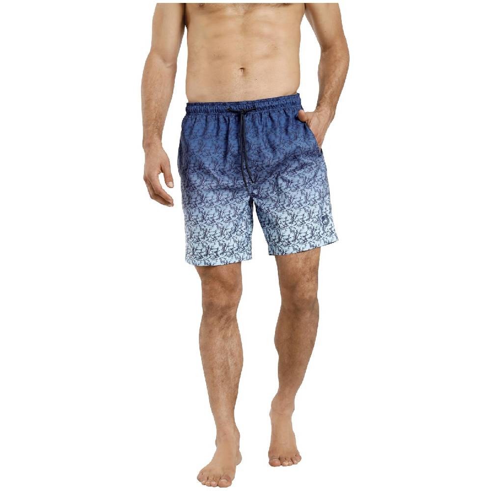 Jan Vanderstorm Badeshorts HJORR Blau Gemustert