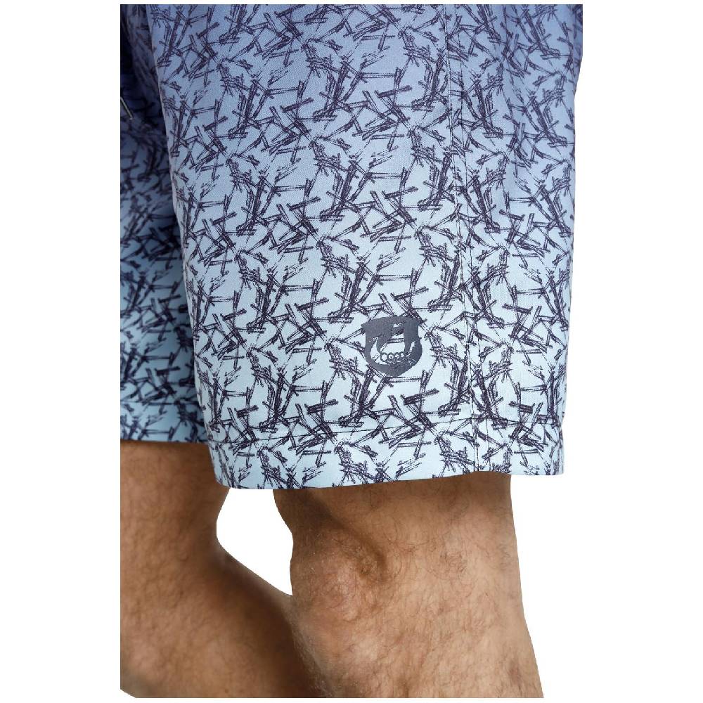 Jan Vanderstorm Badeshorts HJORR Blau Gemustert