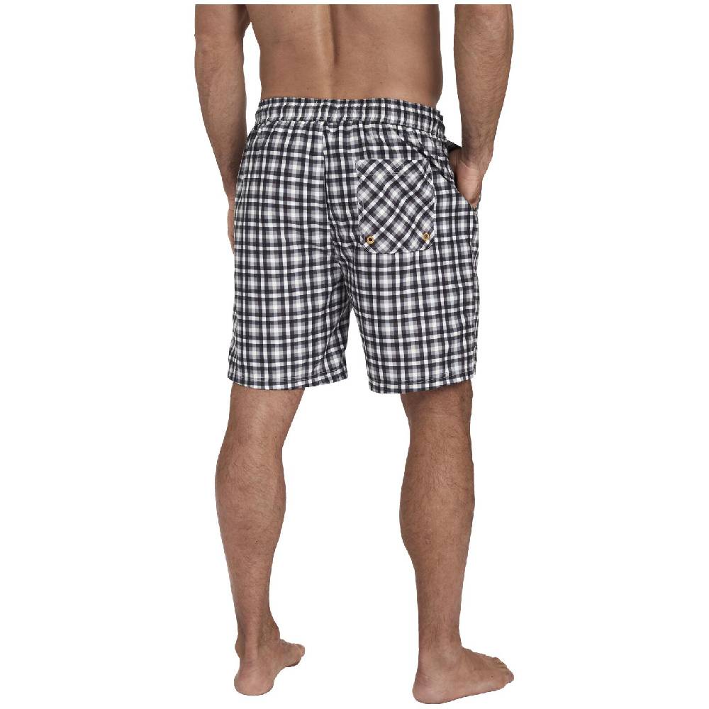 Jan Vanderstorm Badeshorts SEVERI Grau Kariert