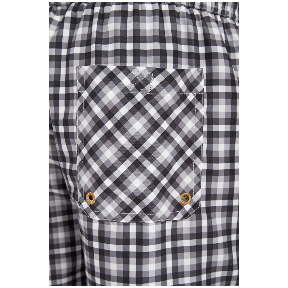 Jan Vanderstorm Badeshorts SEVERI Grau Kariert