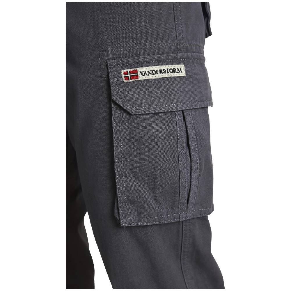 Jan Vanderstorm Cargohose STEEN Dunkelgrau