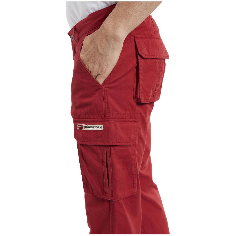 Jan Vanderstorm Cargohose STEEN Rot