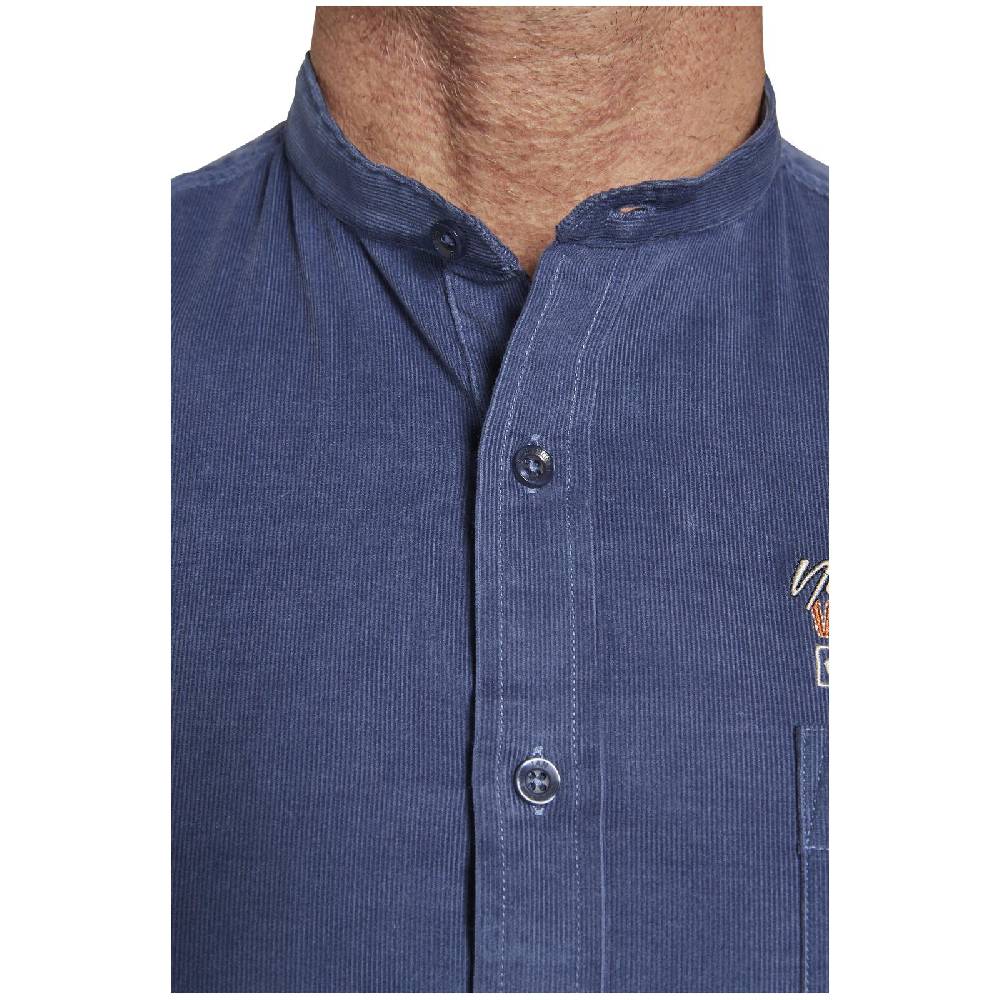 Jan Vanderstorm Cordhemd STORVEN Blau