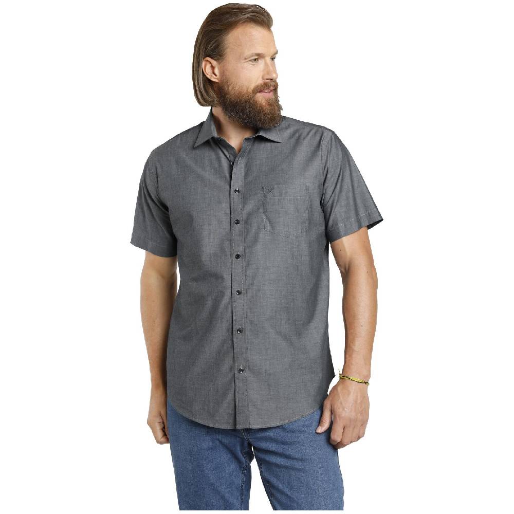 Jan Vanderstorm Doppelpack Hemd EVIN Weiß Grau