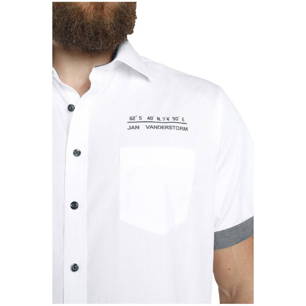 Jan Vanderstorm Doppelpack Hemd EVIN Weiß Grau
