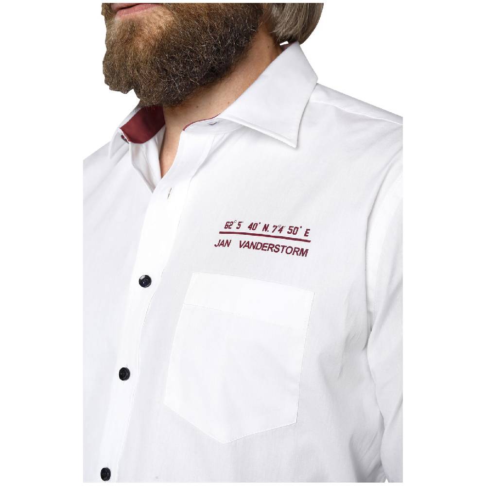 Jan Vanderstorm Doppelpack Hemd EVIN Weiß Rot