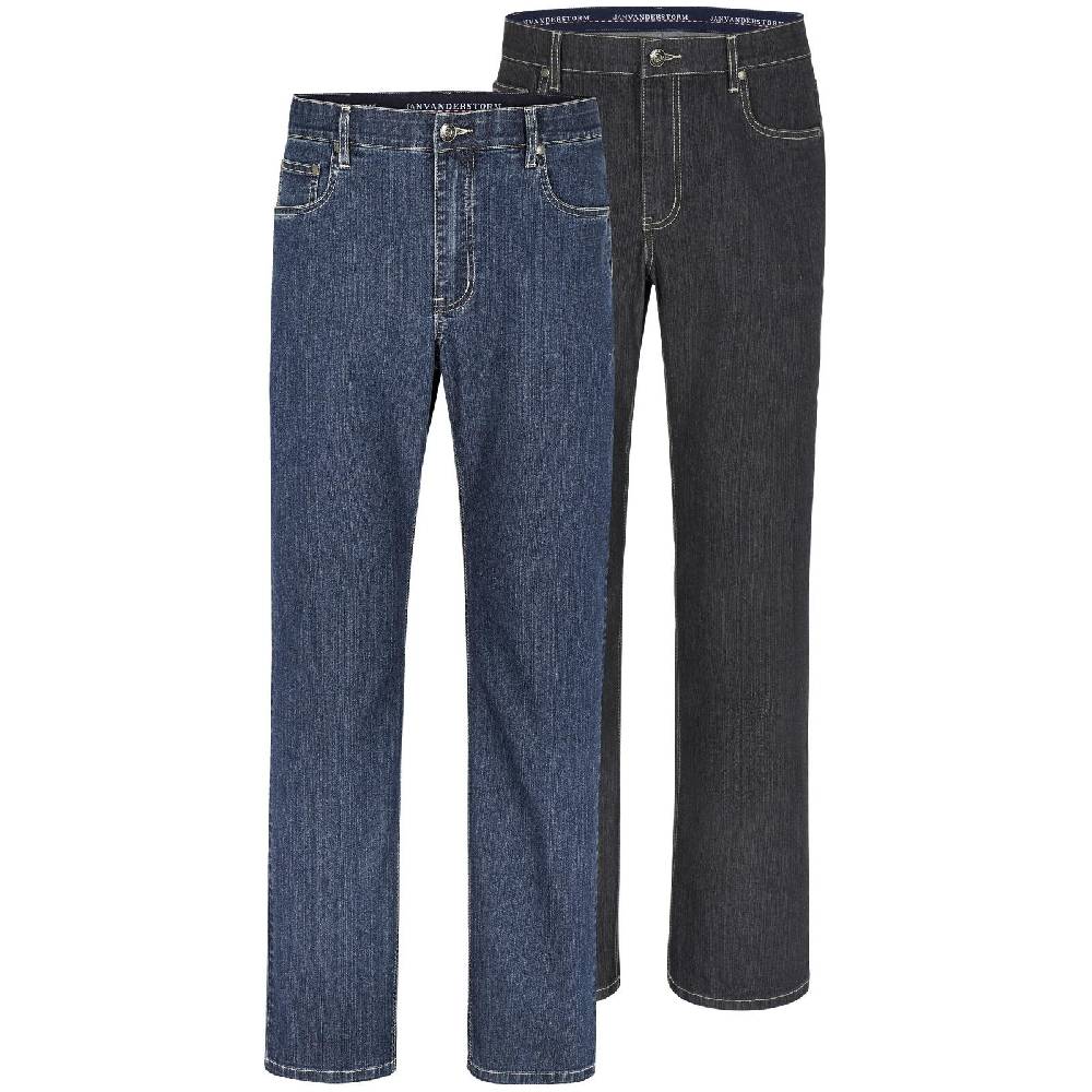 Jan Vanderstorm Doppelpack Jeans SOA blau schwarz