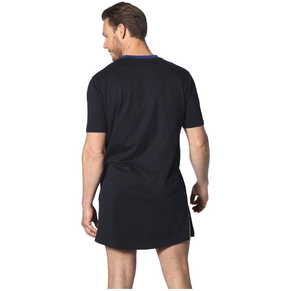 Jan Vanderstorm Doppelpack Nachthemd ALOF Blau