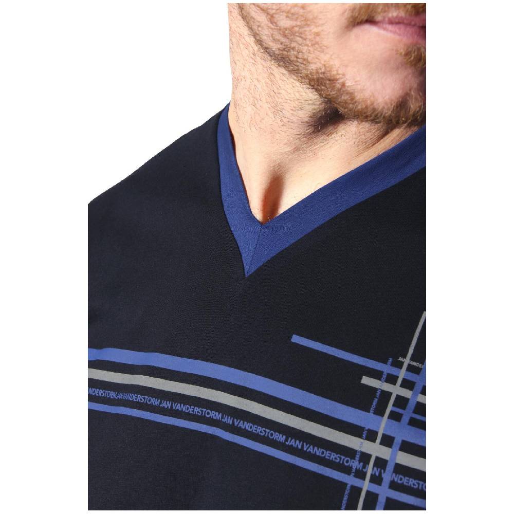 Jan Vanderstorm Doppelpack Nachthemd ALOF Blau