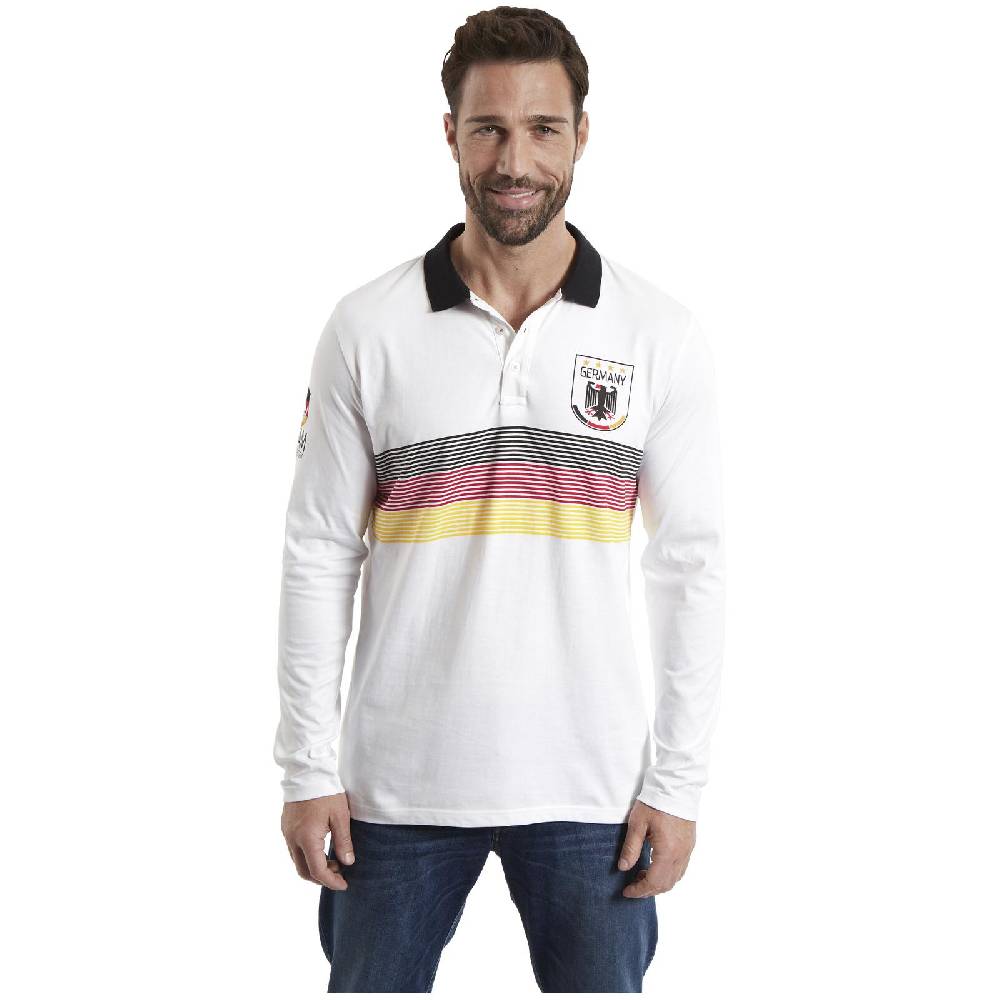 Jan Vanderstorm Fan-Polo GARRI Weiß